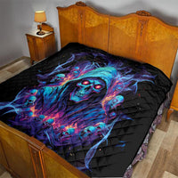 Reaper Skull Quilt When I Was Born The Devil Said Oh Shit Competition - Wonder Print Shop