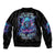 Reaper Skull Sleeve Zip Bomber Jacket When I Was Born The Devil Said Oh Shit Competition - Wonder Print Shop