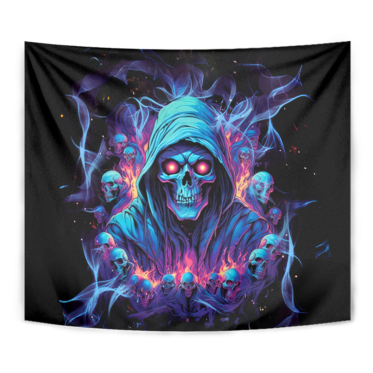 Reaper Skull Tapestry When I Was Born The Devil Said Oh Shit Competition - Wonder Print Shop