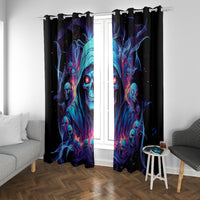 Reaper Skull Window Curtain When I Was Born The Devil Said Oh Shit Competition - Wonder Print Shop