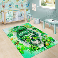 Irish Skull Area Rug Oho Lucky Mama - Wonder Print Shop