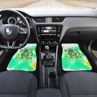 Irish Skull Car Mats Oho Lucky Mama - Wonder Print Shop