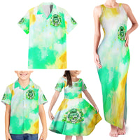 Irish Skull Family Matching Tank Maxi Dress and Hawaiian Shirt Oho Lucky Mama - Wonder Print Shop