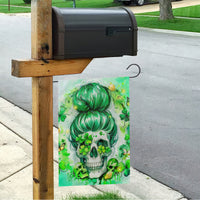 Irish Skull Garden Flag Oho Lucky Mama - Wonder Print Shop