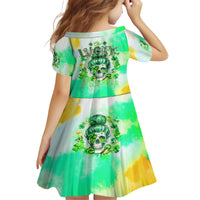 Irish Skull Kid Short Sleeve Dress Oho Lucky Mama - Wonder Print Shop