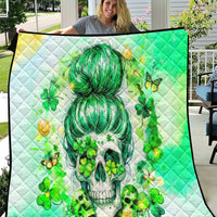 Irish Skull Quilt Oho Lucky Mama - Wonder Print Shop