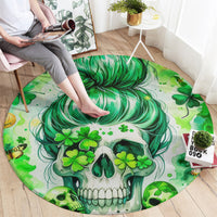 Irish Skull Round Carpet Oho Lucky Mama