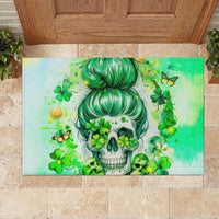 Irish Skull Rubber Doormat Oho Lucky Mama - Wonder Print Shop