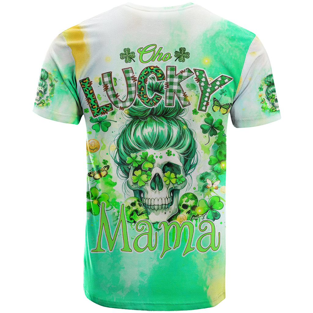 Irish Skull T Shirt Oho Lucky Mama - Wonder Print Shop