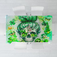 Irish Skull Tablecloth Oho Lucky Mama - Wonder Print Shop