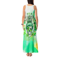 Irish Skull Tank Maxi Dress Oho Lucky Mama - Wonder Print Shop