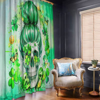 Irish Skull Window Curtain Oho Lucky Mama - Wonder Print Shop