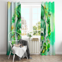 Irish Skull Window Curtain Oho Lucky Mama - Wonder Print Shop