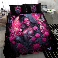 Witch Skull Bedding Set They Whispered To Her You Cannot Withstand The Storm - Wonder Print Shop