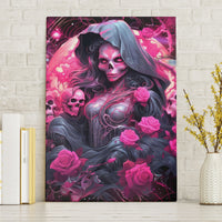 Witch Skull Canvas Wall Art They Whispered To Her You Cannot Withstand The Storm - Wonder Print Shop