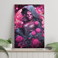 Witch Skull Canvas Wall Art They Whispered To Her You Cannot Withstand The Storm - Wonder Print Shop