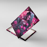 Witch Skull Canvas Wall Art They Whispered To Her You Cannot Withstand The Storm - Wonder Print Shop