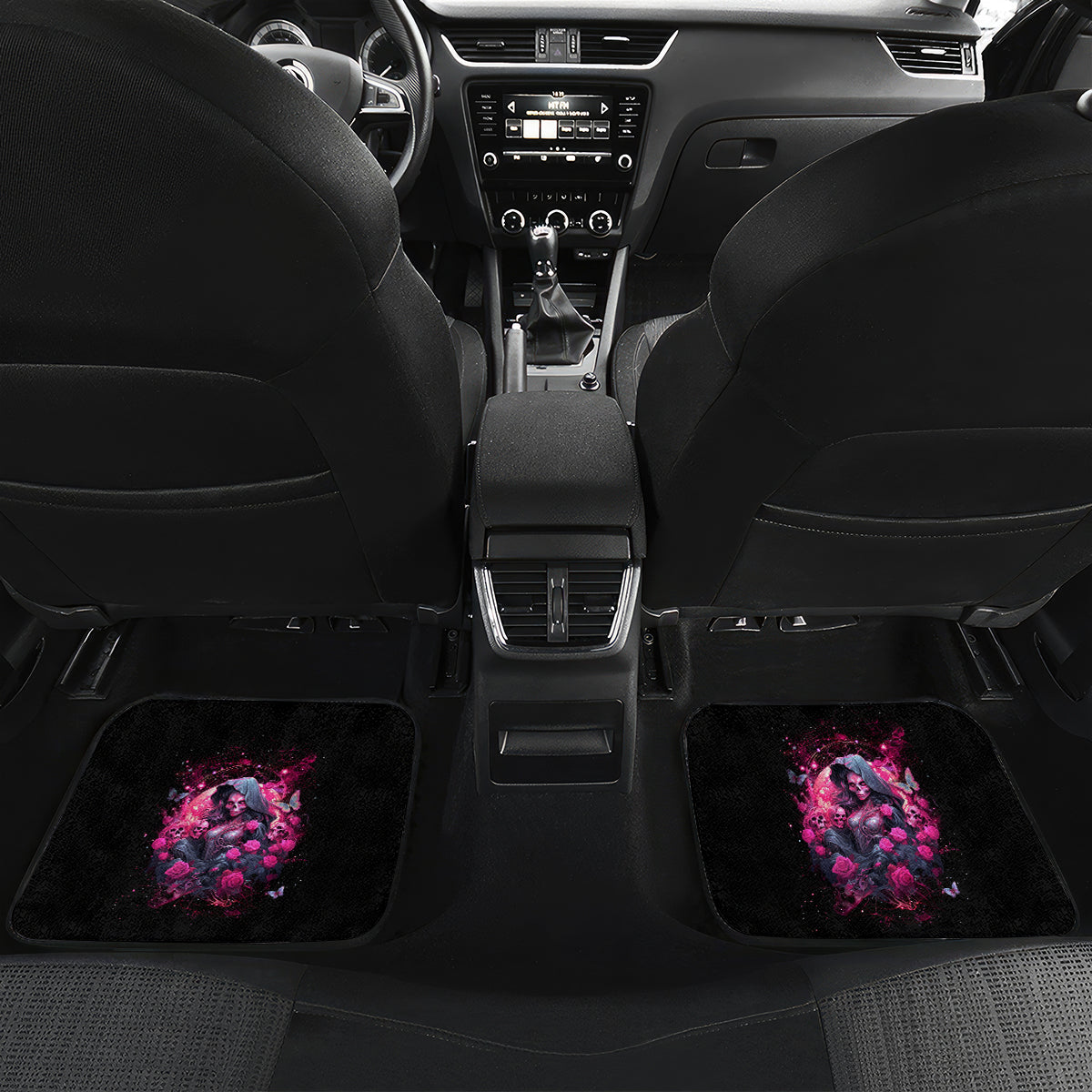 Witch Skull Car Mats They Whispered To Her You Cannot Withstand The Storm - Wonder Print Shop