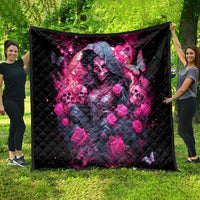 Witch Skull Quilt They Whispered To Her You Cannot Withstand The Storm - Wonder Print Shop