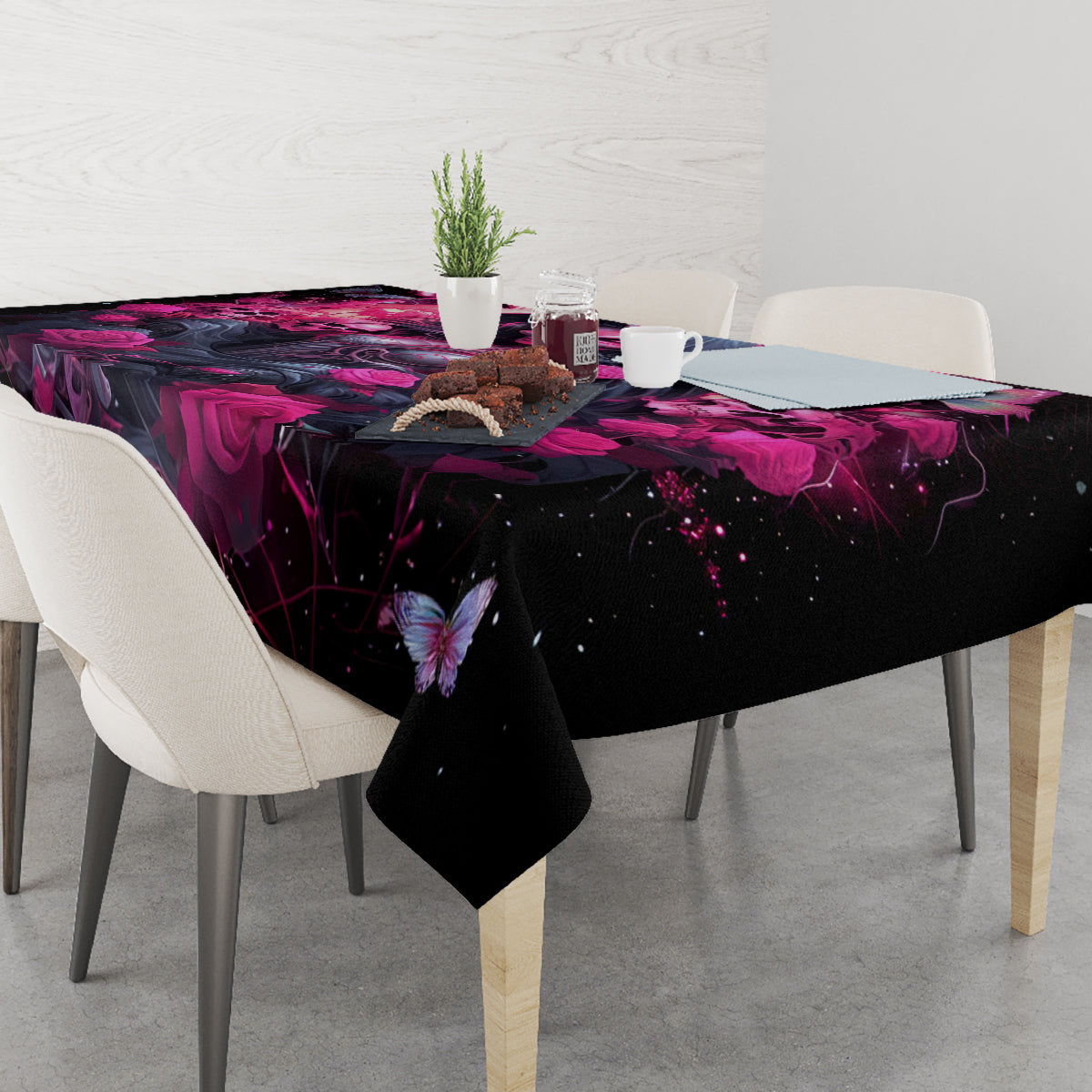Witch Skull Tablecloth They Whispered To Her You Cannot Withstand The Storm - Wonder Print Shop