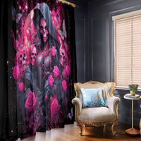 Witch Skull Window Curtain They Whispered To Her You Cannot Withstand The Storm - Wonder Print Shop