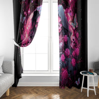 Witch Skull Window Curtain They Whispered To Her You Cannot Withstand The Storm - Wonder Print Shop