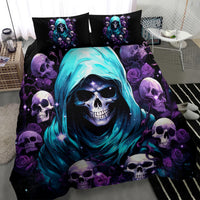 Reaper Skull Bedding Set Don't Try To Figure Me Out - Wonder Print Shop