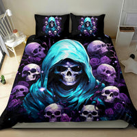 Reaper Skull Bedding Set Don't Try To Figure Me Out - Wonder Print Shop