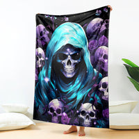 Reaper Skull Blanket Don't Try To Figure Me Out