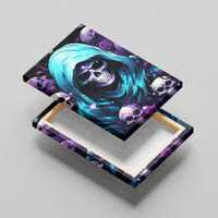 Reaper Skull Canvas Wall Art Don't Try To Figure Me Out - Wonder Print Shop