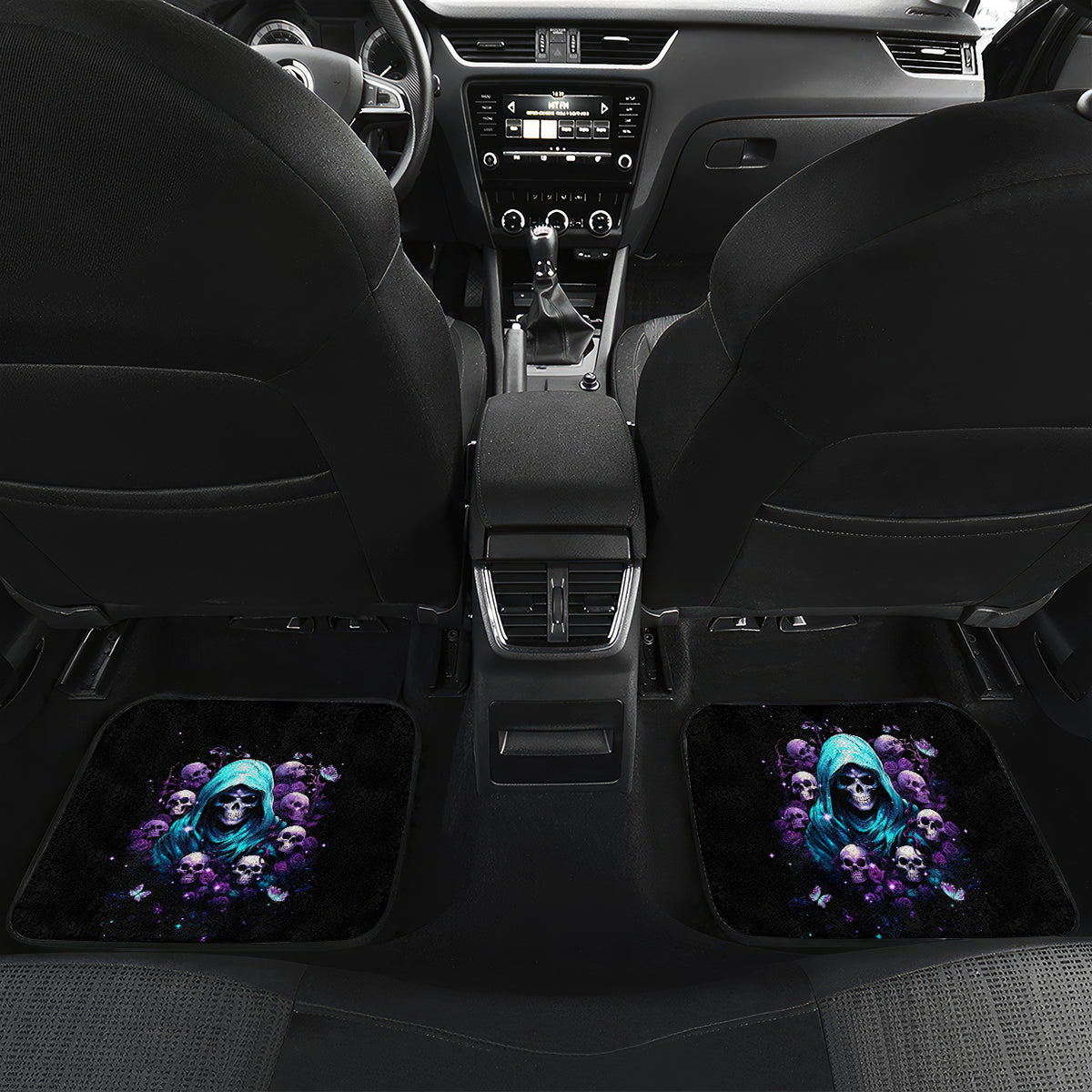 Reaper Skull Car Mats Don't Try To Figure Me Out - Wonder Print Shop