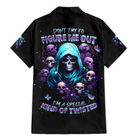 Reaper Skull Family Matching Mermaid Dress and Hawaiian Shirt Don't Try To Figure Me Out - Wonder Print Shop