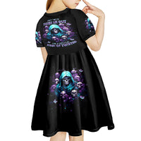 Reaper Skull Kid Short Sleeve Dress Don't Try To Figure Me Out - Wonder Print Shop