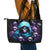 Reaper Skull Leather Tote Bag Don't Try To Figure Me Out - Wonder Print Shop