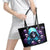 Reaper Skull Leather Tote Bag Don't Try To Figure Me Out - Wonder Print Shop