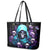 Reaper Skull Leather Tote Bag Don't Try To Figure Me Out - Wonder Print Shop