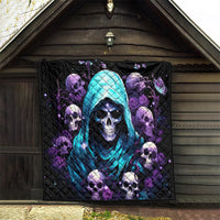 Reaper Skull Quilt Don't Try To Figure Me Out - Wonder Print Shop