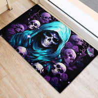 Reaper Skull Rubber Doormat Don't Try To Figure Me Out - Wonder Print Shop