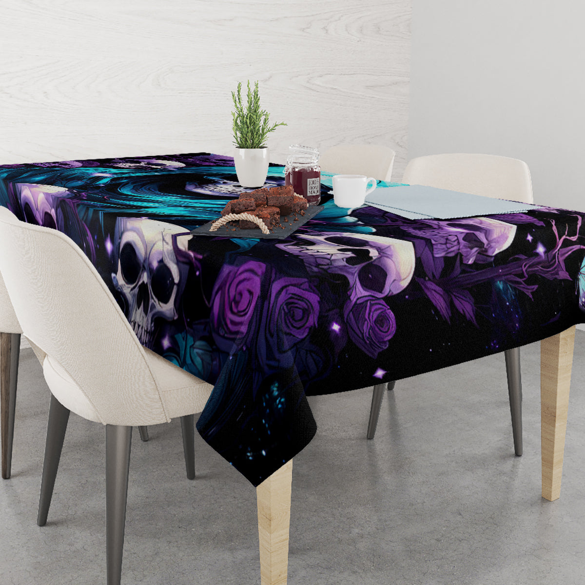 Reaper Skull Tablecloth Don't Try To Figure Me Out - Wonder Print Shop
