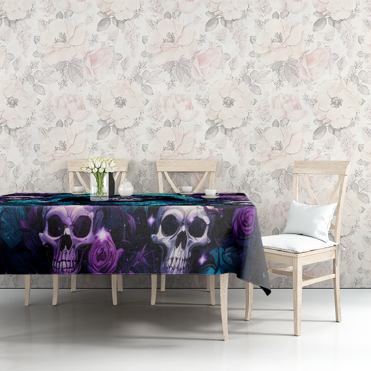 Reaper Skull Tablecloth Don't Try To Figure Me Out - Wonder Print Shop