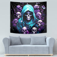 Reaper Skull Tapestry Don't Try To Figure Me Out - Wonder Print Shop