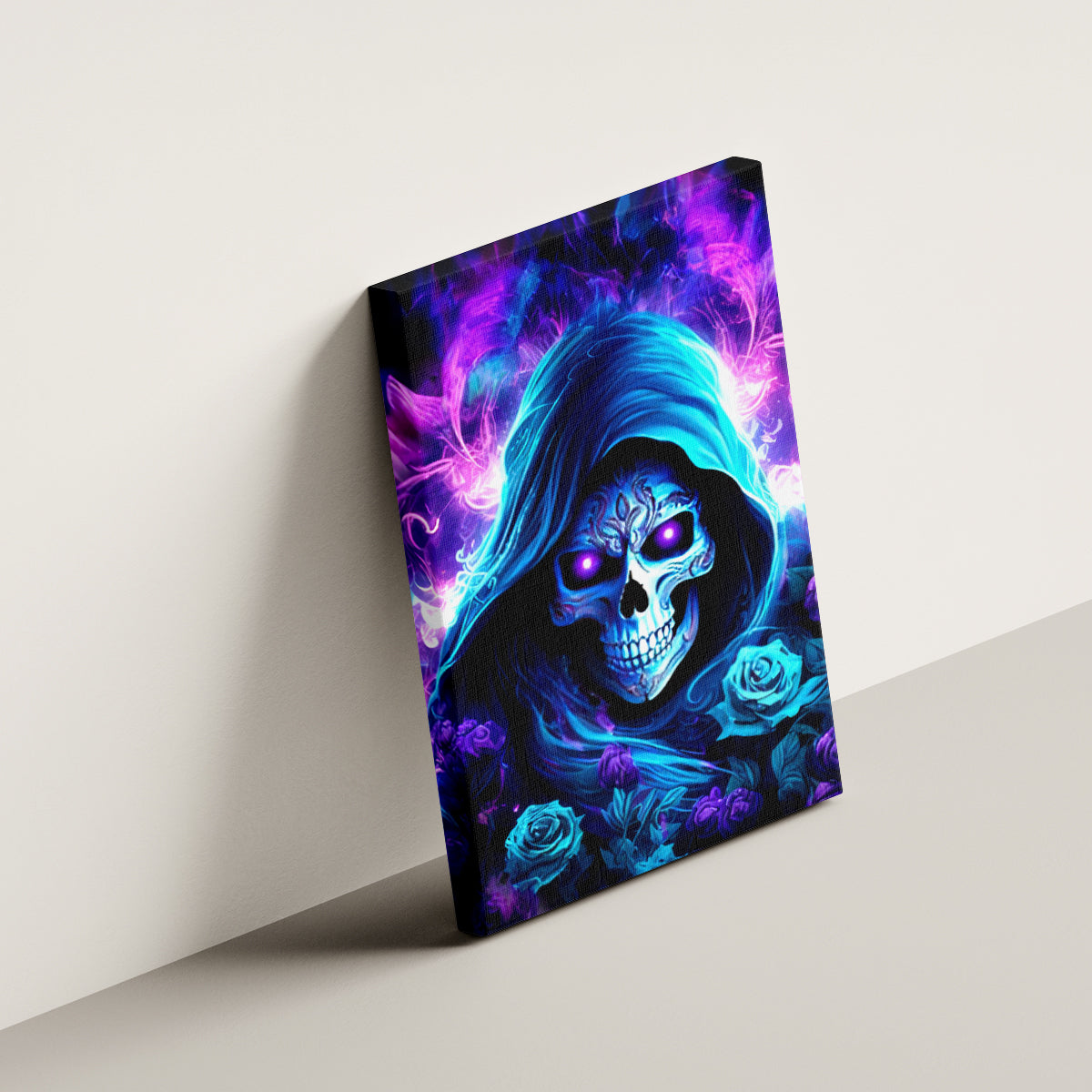 Rose Skull Canvas Wall Art If My Mouth Doesn't Say It - Wonder Print Shop