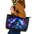 Rose Skull Leather Tote Bag If My Mouth Doesn't Say It - Wonder Print Shop