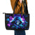 Rose Skull Leather Tote Bag If My Mouth Doesn't Say It - Wonder Print Shop