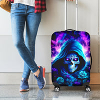 Rose Skull Luggage Cover If My Mouth Doesn't Say It - Wonder Print Shop