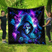 Rose Skull Quilt If My Mouth Doesn't Say It - Wonder Print Shop