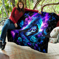 Rose Skull Quilt If My Mouth Doesn't Say It - Wonder Print Shop