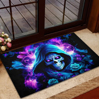 Rose Skull Rubber Doormat If My Mouth Doesn't Say It - Wonder Print Shop
