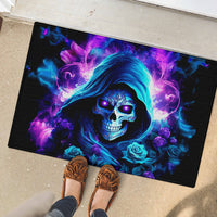 Rose Skull Rubber Doormat If My Mouth Doesn't Say It - Wonder Print Shop