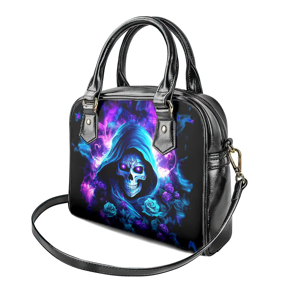 Rose Skull Shoulder Handbag If My Mouth Doesn't Say It